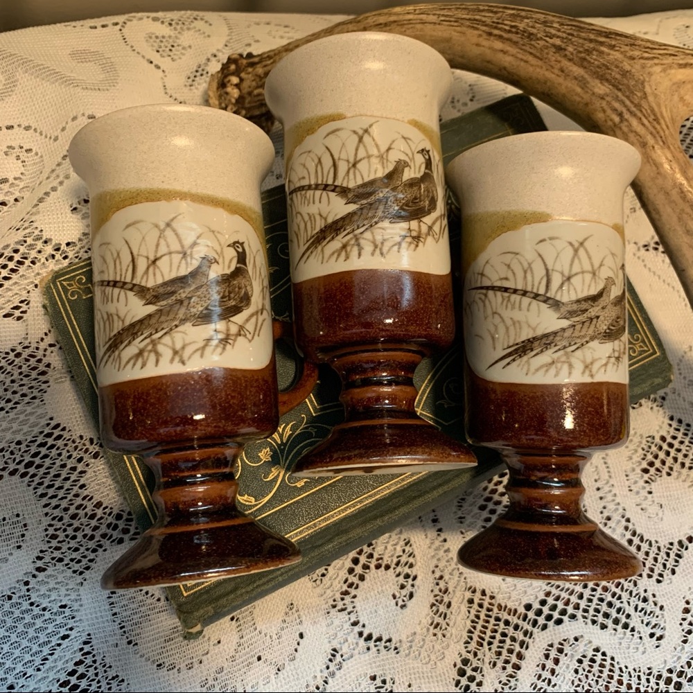 Vintage Pheasant Mugs